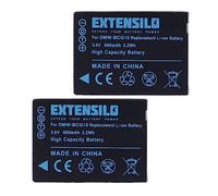 EXTENSILO 2x Battery Replacement for Leica BP-DC7, BP-DC7E for Camera DSLR (890 mAh, 3.6 V, Li-ion)