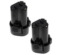 EXTENSILO 2x Battery Replacement for Makita BL1013, BL1014 for Electric Power Tools (2500 mAh, Li-ion, 10.8 V)