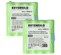EXTENSILO 2x Battery Replacement for Motorola IXNN4002B, LIS-P14MAA03A1AX, BP-38 for Radio, Walkie-Talkie (800mAh, 4.8 V, NiMH)