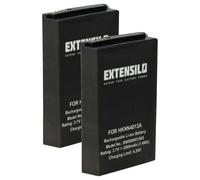 EXTENSILO 2x Battery Replacement for Motorola PMNN4468, PMNN4425B, PMNN4468, PMNN4468A for Radio, Walkie-Talkie (2000 mAh, 3.7 V, Li-polymer)