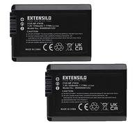 EXTENSILO 2x Battery Replacement for Sony NP-FW50 for Camera DSLR (1050 mAh, 7.4 V, Li-Ion)