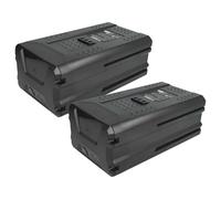 EXTENSILO 2x Battery Replacement for Stiga BT 80 Li 5.0, BT 80 Li 4.0, SBT 2580AE for Gardening Tool Grass Shears, Shrub Shears (5Ah, 80 V, Li-Ion)