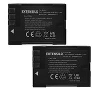 EXTENSILO 2x Replacement Battery compatible with Olympus E-1, E-3, E-30, E-300, E-330, E-500, E-510 Camera DSLR (1900mAh, 7.4 V, Li-ion)