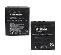 EXTENSILO 2x Replacement Battery compatible with Premier DS8330 Camera DSLR (1250 mAh, 3.7 V, Li-ion)