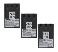 EXTENSILO 3x Battery compatible with Canon Digital Ixus 330, 400, 300, V, 430, 500, V2, V3 Camera DSLR (950 mAh, 3.7 V, Li-Ion)