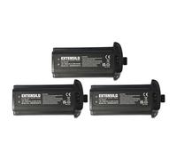 EXTENSILO 3x Battery compatible with Canon EOS 1D Mark II, 1Ds Mark II, 1D Mark II N, 1Ds, 1D Camera DSLR (1800mAh, 12 V, NiMH)