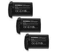 EXTENSILO 3x Battery compatible with Canon EOS 1D X, 1Ds Mark III, 1D Mark III, 1D Mark IV, 1D X Mark 2 Camera DSLR (2600mAh, 11.1 V, Li-Ion)