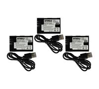 EXTENSILO 3x Battery compatible with Canon EOS 5DS, 5DS R, 60D, 5D Mark III, 5D Mark IV, 5D Mark II, 60Da Camera DSLR (2250 mAh, 7.4 V, Li-Ion), + USB-C Socket