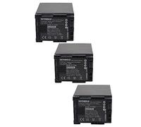 EXTENSILO 3x Battery compatible with Canon Flash Memory FS11, FS100, FS10 Videocamera (2670 mAh, 7.2 V, Li-Ion)