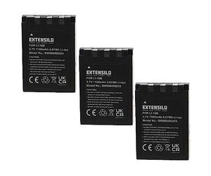 EXTENSILO 3x Battery compatible with Olympus Camedia C-765 Ultra Zoom, C-770 Ultra Zoom, D-590 Zoom, X-1, X-2 Camera DSLR (1100 mAh, 3.7 V, Li-Ion)
