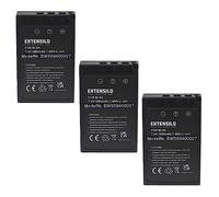 EXTENSILO 3x Battery compatible with OM System OM-5 Camera DSLR (1000 mAh, 7.4 V, Li-Ion) + Info Chip