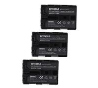 EXTENSILO 3x Battery compatible with Sony DCR-DVD201E, DCR-DVD91E, DCR-HC14E, DCR-DVD300, DCR-DVD91 Camera DSLR (1600 mAh, 7.4 V, Li-Ion)