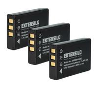 EXTENSILO 3x Battery Replacement for Ricoh DB-43 for Camera DSLR (1800 mAh, 3.7 V, Li-Ion)