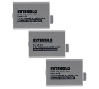 EXTENSILO 3x Replacement Battery compatible with Canon EOS Rebel XS, Kiss X2, Kiss X3, Rebel T1i Camera DSLR (1100 mAh, 7.4 V, Li-ion)