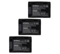 EXTENSILO 3x Replacement Battery compatible with JVC GZ-HM330SEU, GZ-HM334, GZ-HM334BEU, GZ-HM335 Camera DSLR (890 mAh, 3.6 V, Li-ion)