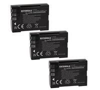 EXTENSILO 3x Replacement Battery compatible with Olympus E-520 Camera DSLR (1600 mAh, 7.4 V, Li-ion)