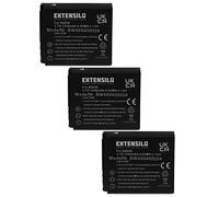 EXTENSILO 3x Replacement Battery compatible with Ricoh GR Digital IV Camera DSLR (1250 mAh, 3.7 V, Li-ion)