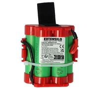 EXTENSILO Battery compatible with Flymo 1200R 2015, 1200R, 1200 R, 1200R 2014, 1200R 2013 Robotic Lawnmower Lawnmower (3000mAh, 18 V, Li-Ion)