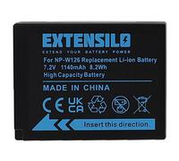EXTENSILO Battery compatible with Fujifilm X100F, X100VI, X-100V, X-A3, X-A5, X-A10, X-A7, X-A1, X100V, X-A2 Camera DSLR (1140 mAh, 7.2 V, Li-Ion)