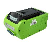 EXTENSILO Battery compatible with Greenworks G-MAX 40V, MO40L410, MO40L2512, MO40L02, STBA40B210 Gardening Tool (5Ah, 40 V, Li-Ion)