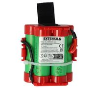 EXTENSILO Battery compatible with McCulloch ROB R1000 2017, R1000 2018, R1000 2019, R600 2017 Robotic Lawnmower Lawnmower (3000mAh, 18 V, Li-Ion)