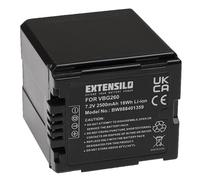 EXTENSILO Battery compatible with Panasonic HDC-SX5, HDC-TM350, HDC-SDT750, HDC-TM700, NV-GS320 Videocamera (2500 mAh, 7.2 V, Li-Ion)