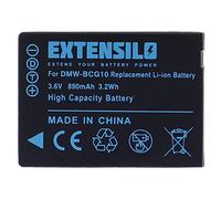 EXTENSILO Battery compatible with Panasonic Lumix DMC-TZ7, DMC-TZ6, DMC-TZ31, DMC-TZ36, DMC-TZ8, DMC-TZ30 Camera DSLR (890 mAh, 3.6 V, Li-Ion)