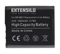 EXTENSILO Battery compatible with Sony Cybershot DSC-H70, DSC-H70S, DSC-H70B, DSC-H70L, DSC-H70R, DSC-H9 Camera DSLR (1020 mAh, 3.6 V, Li-Ion)