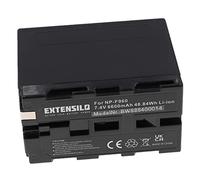 EXTENSILO Battery compatible with Sony DSC-CD100, DCR-VX9 Serie, DSC-D770, DSC-D700, DSC-CD400, DSC-CD250 Camera DSLR (6600 mAh, 7.4 V, Li-Ion)