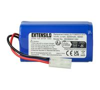 EXTENSILO Battery compatible with Xiaomi Robot Vacuum E12, SKV4136GL, Mi Robot Vacuum Mop Essential Home Cleaner (3200 mAh, 14.4 V, Li-Ion)