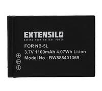 EXTENSILO Battery Replacement for Canon NB-5L for Camera DSLR (1100 mAh, 3.7 V, Li-Ion)