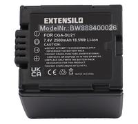 EXTENSILO Battery Replacement for Hitachi DZ-BP07s, DZ-BP14s, DZ-BP21 for Camera DSLR (2500 mAh, 7.4 V, Li-ion)