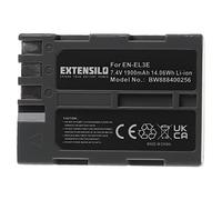 EXTENSILO Battery Replacement for Nikon EN-EL3e for Camera DSLR (1900 mAh, 7.4 V, Li-ion)