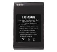 EXTENSILO Replacement Battery compatible with Dyson DC31 Animal, DC34, DC35, DC34 Animal Vacuum Cleaner Home Cleaner - Type A (2500mAh, 22.2V, Li-ion)