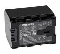 EXTENSILO Replacement Battery compatible with JVC GZ-E300AU, GZ-E300BU, GZ-E300WU, GZ-E306 Camera DSLR (2670mAh, 3.6 V, Li-ion, Black)