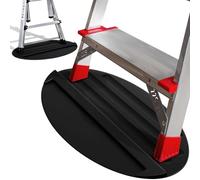 Extension Anti-Skid Ladder Stop Mat, 27"x15.7" Non-Slip Rubber Stabilizer Pad Anti-Slip Ladders Aid Stopper, Floor Protection Stepladder Telescoping Accessories (Black)