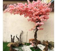 Extension Artificial Cherry Blossom Tree With Lifelike Pink Flowers, Large Decorative Fake Plants For Indoor Outdoor ,Maintenance-free(2.5 * 2m/98 * 78in)