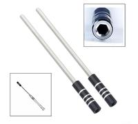 Extension Bar for Screwdriver with Magnetic Hex Adapter, 123mm Length, 2 Piece Set