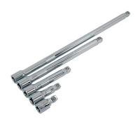 5 Piece 1/2" Drive Extension Bar Set Extra Long with Wobble END
