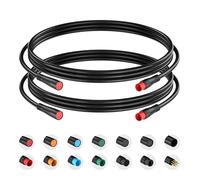 Extension Cable 2Pin Waterproof Plug Female to Male Works for Electric Bicycle Light/Throttle/Ebrake/Display Ebike Parts Extend Wire(2pin, 50cm 2pieces)