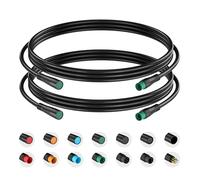 Extension Cable 5Pin Waterproof Plug Female to Male Works for Electric Bicycle Light/Throttle/Ebrake/Display Ebike Parts Extend Wire(5pin, 80cm 2pieces)