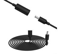 Extension Cable for Echo Dot 3rd 4th 5th Gen, 10ft Waterproof Power Cord, Dustproof Copper Core Wire, Flexible Placement, Shock Prevention, White or Black，Black