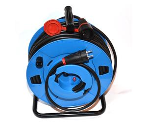 Extension cable rolled PVC H05VV-F 3G 2.5mm², cable reel 25-50m