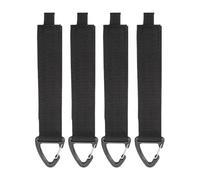 Extension Cord Holder Straps - 4 Piece Tool Management Set, Jumbo Triangular Buckle Closure, Quick Wrap Release, Rust Proof | Basement Shed, Utility Room, Closet Organization, Power Tool Accessories,