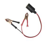 Extension Cord Plug Socket, Car Female Socket Adapter to Battery Clip Clamp Cable Car Cable