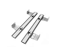 Extension Drawer Slides 30cm 40cm Rail Keyboard Shelf Runners - Metal Drawer Runners for Under Desk - Heavy Duty 60kg Load (Size : 400mm)