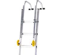 Extension Ladder Roof Hook Conversion Kit - Ridge Clamp & Wheel Ladders Adapter - Aluminium Bracket/Converter Attachment - Strong & Safe