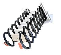 Extension Ladders Wall Mounted Attic Ladder Folding Pull Down Retractable Loft Ladder, for Home Garage loft Storage Indoor Attic Ladder(2.2-2.5m)