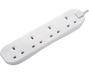 Extension Lead 1 2 4 6 Gang Way Plug Sockets 2/5/10M Cable Electric Mains Power