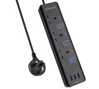 Extension Lead 2M with 3 USB Ports with Individual Switches,13A 3250W